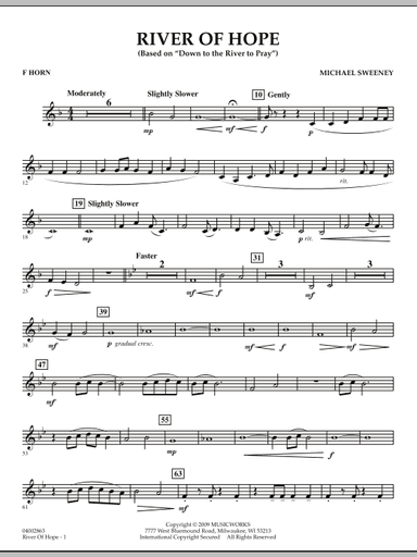 River of Hope - F Horn