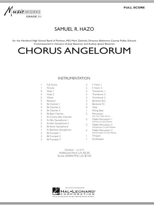 Chorus Angelorum - Full Score