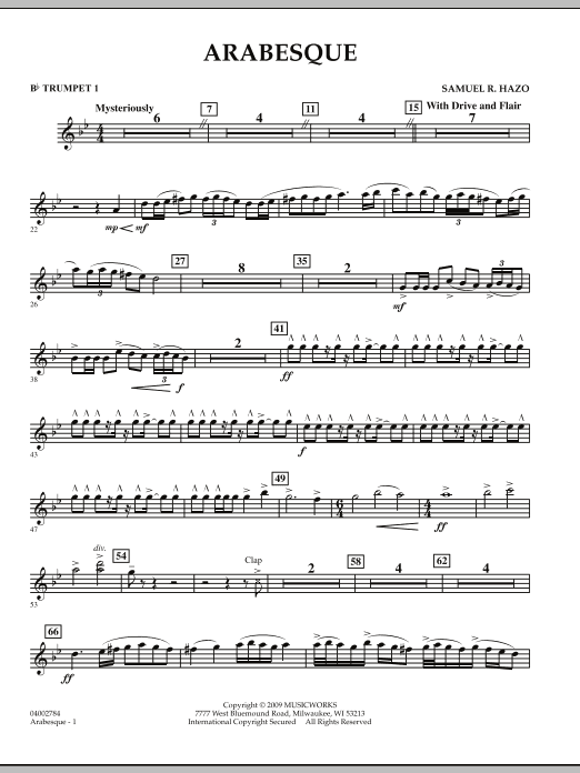 Arabesque - Bb Trumpet 1