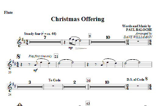 Christmas Offering - Flute