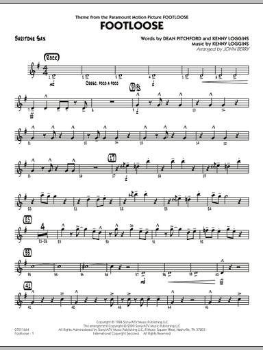Footloose - Baritone Sax