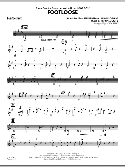 Footloose - Baritone Sax