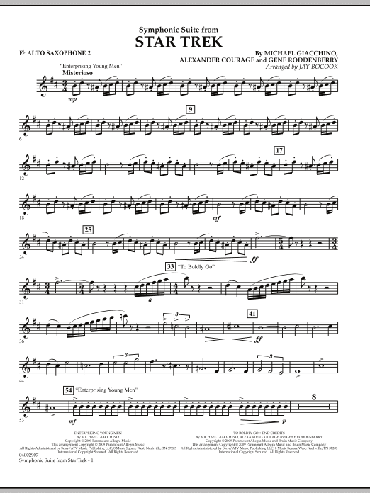Symphonic Suite from Star Trek - Eb Alto Saxophone 2