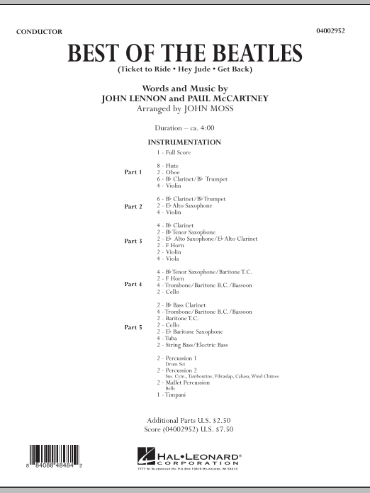 Best of The Beatles (arr. John Moss)