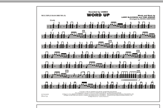 Word Up - Multiple Bass Drums