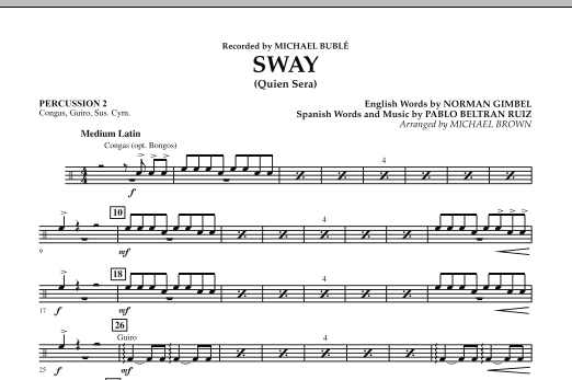 Sway (Quien Sera) - Percussion 2