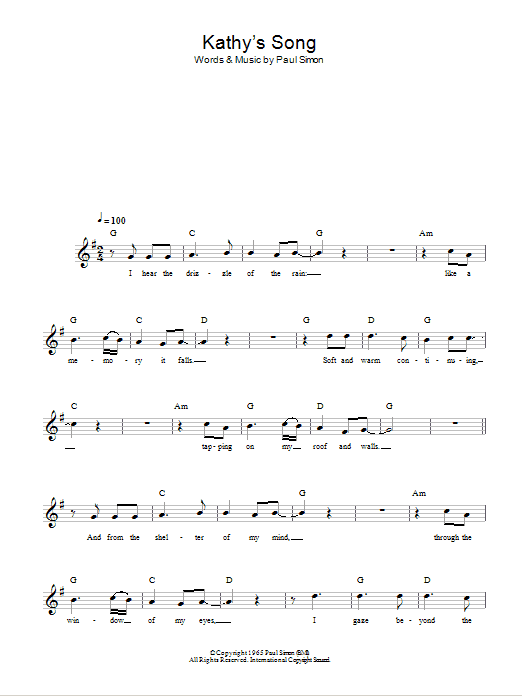Kathy's Song