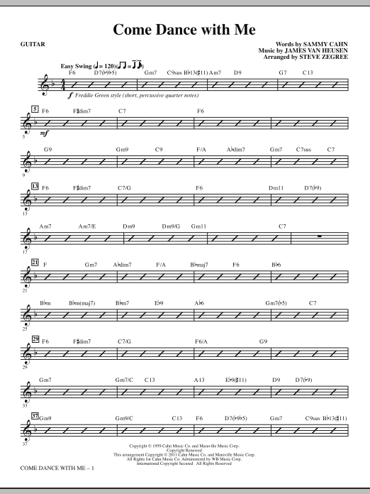 Come Dance With Me - Guitar