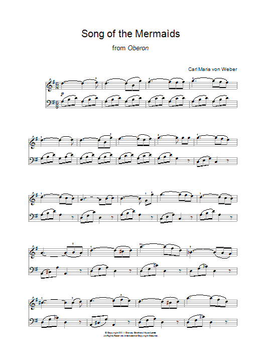 Song Of The Mermaids (from Oberon)
