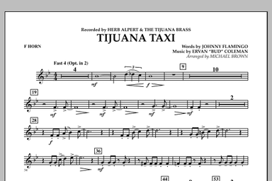 Tijuana Taxi - F Horn