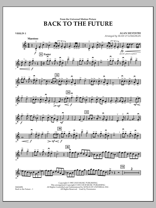 Back To The Future - Violin 1