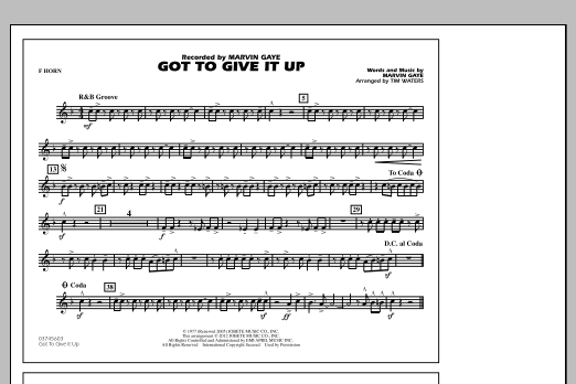 Got To Give It Up - F Horn