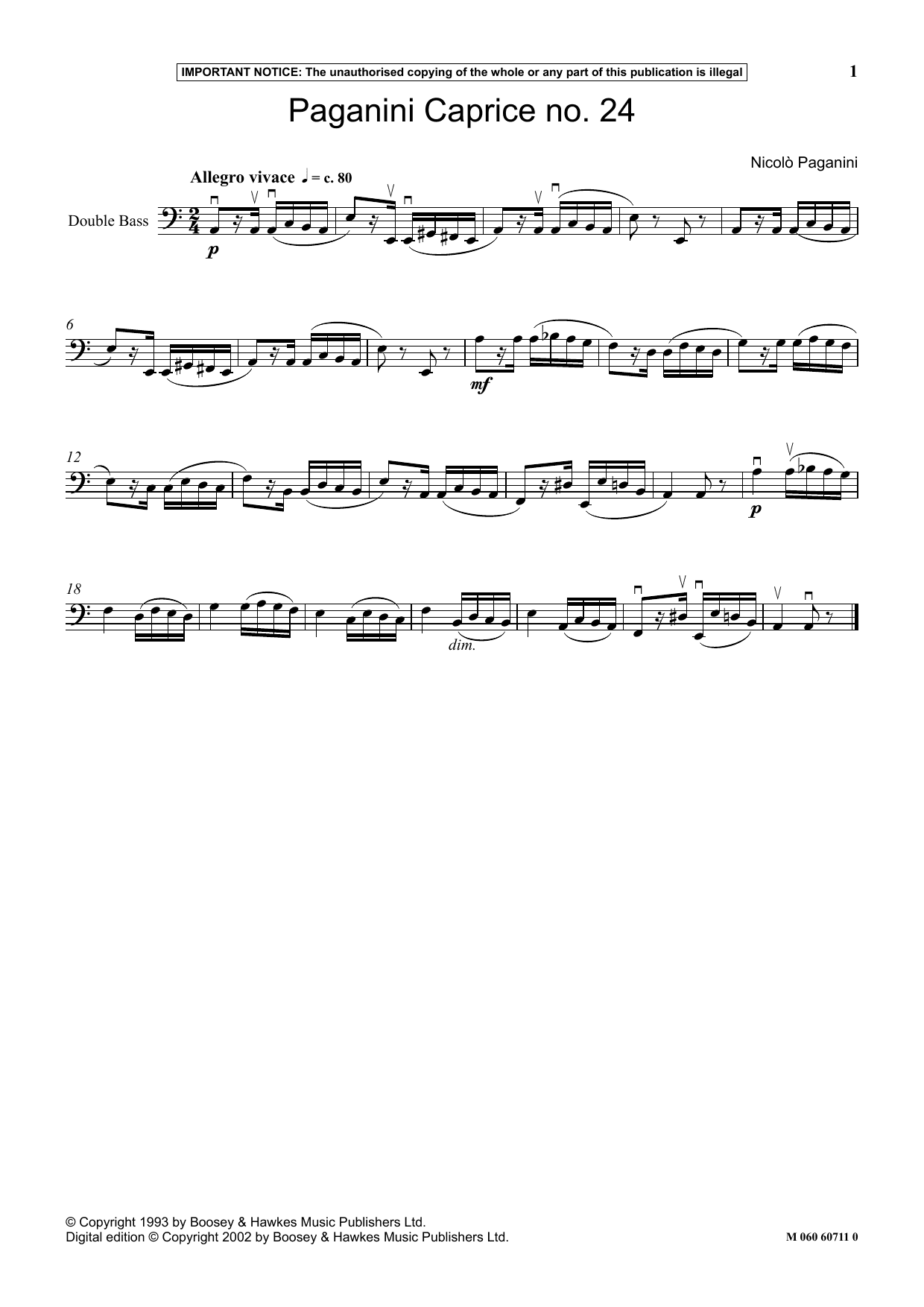 Paganini Caprice No. 24
