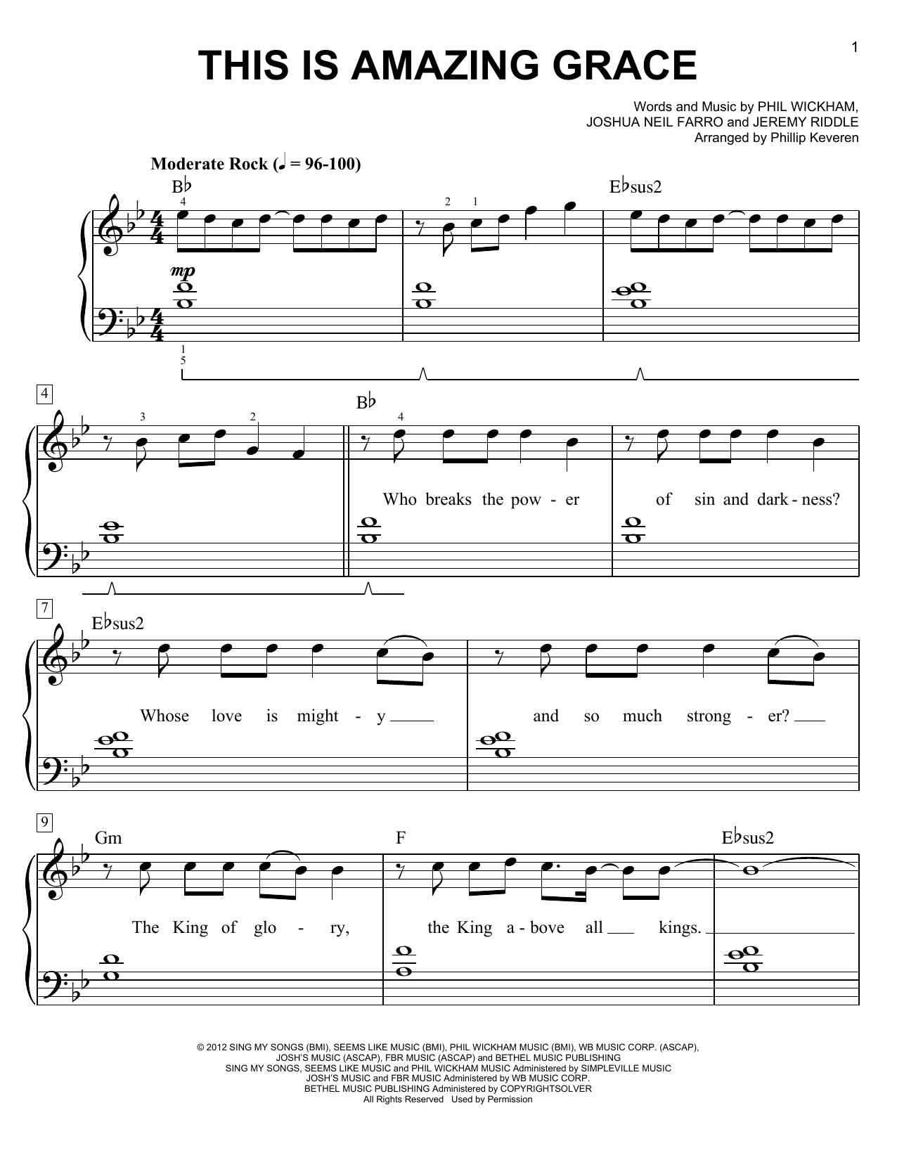 This Is Amazing Grace (arr. Phillip Keveren)