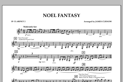 Noel Fantasy - Bb Clarinet 2