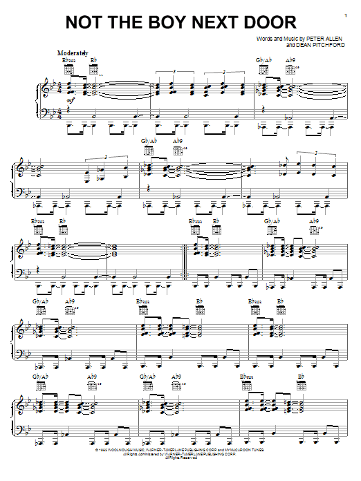 Not The Boy Next Door (from The Boy From Oz)