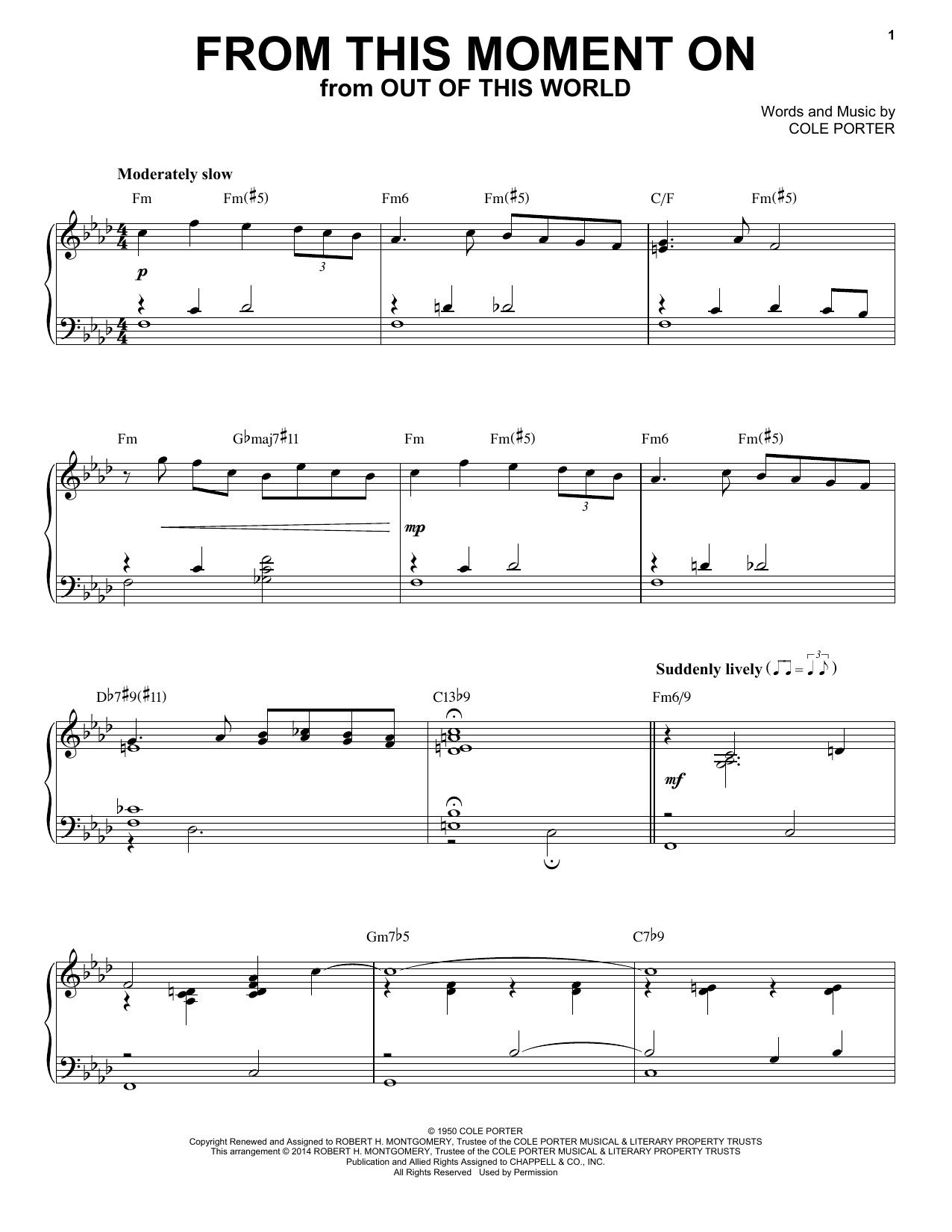 From This Moment On [Jazz version] (from Kiss Me, Kate) (arr. Brent Edstrom)