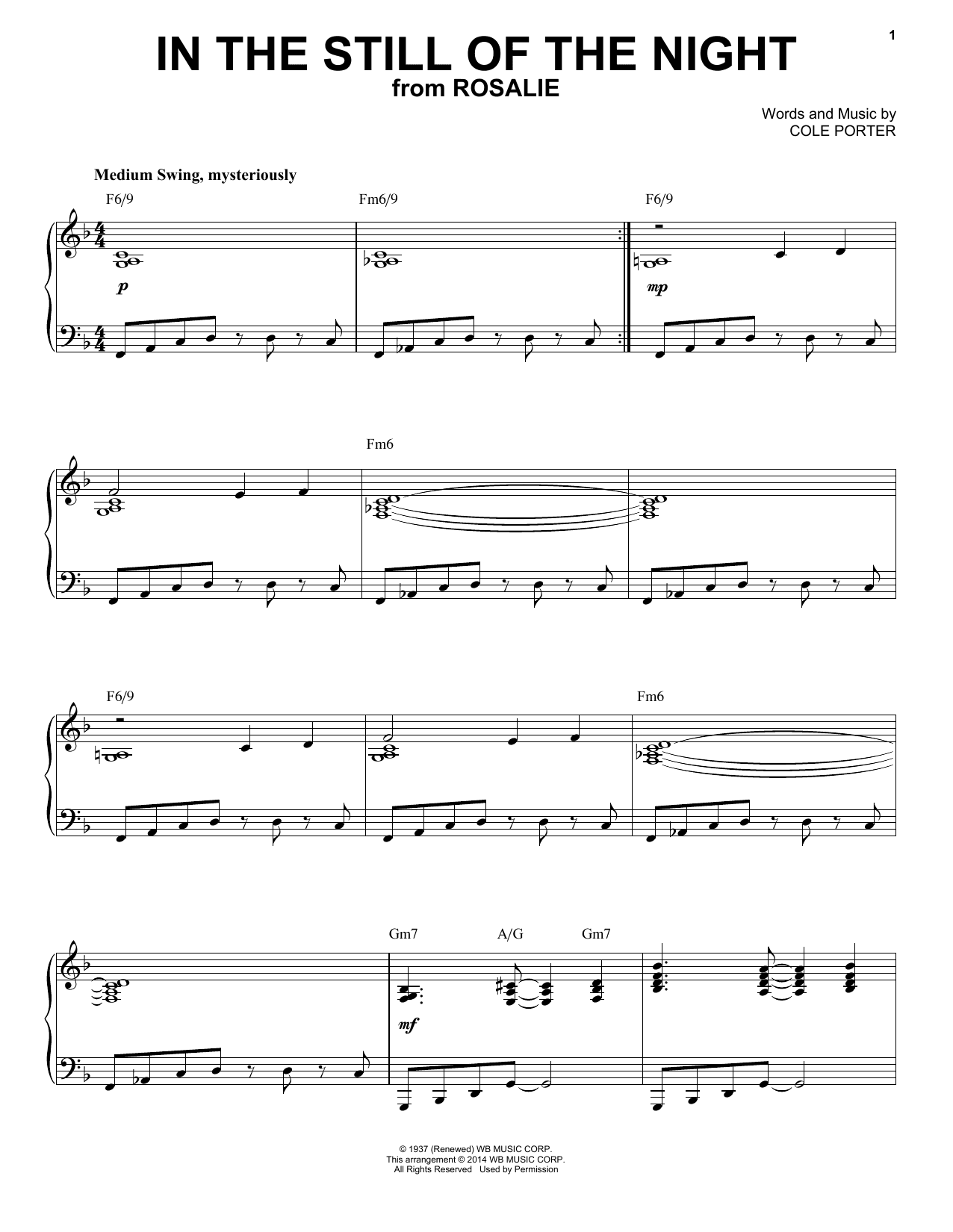In The Still Of The Night [Jazz version] (arr. Brent Edstrom)