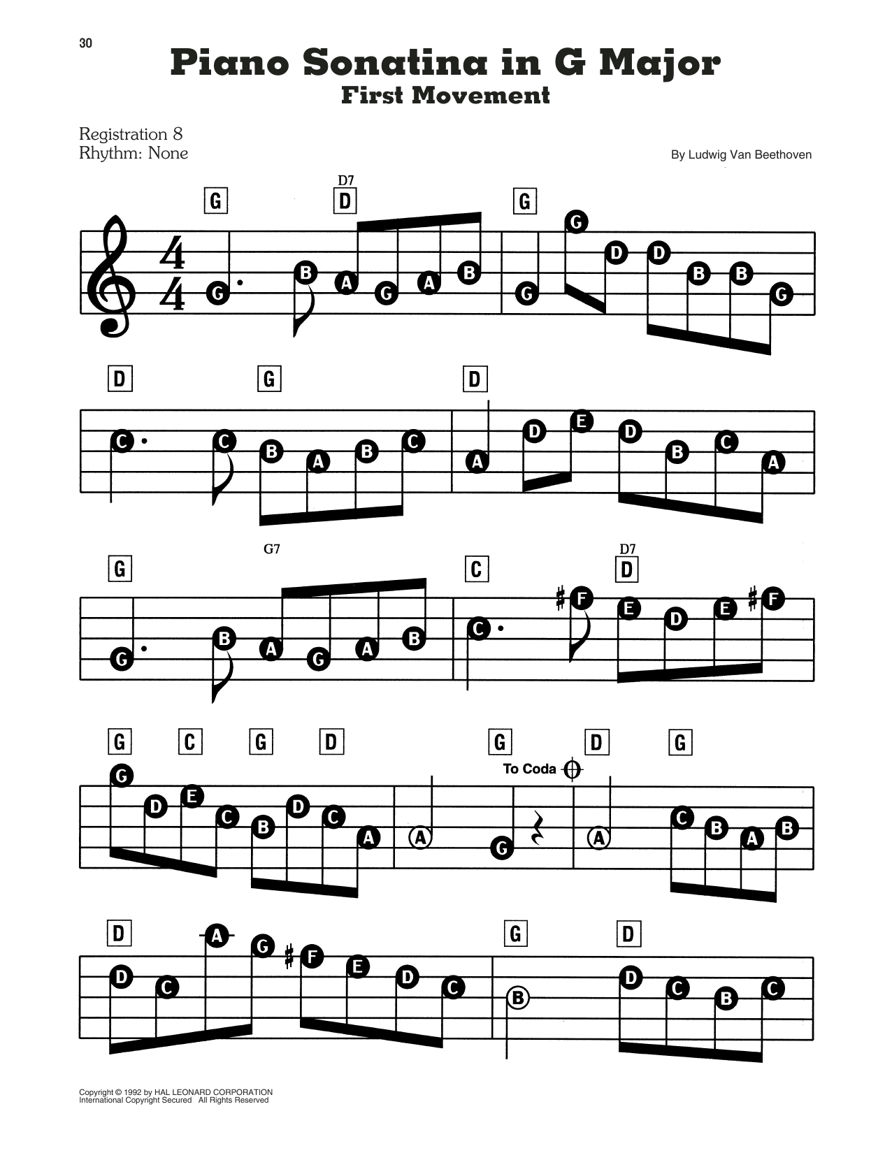 Sonatina In G Major