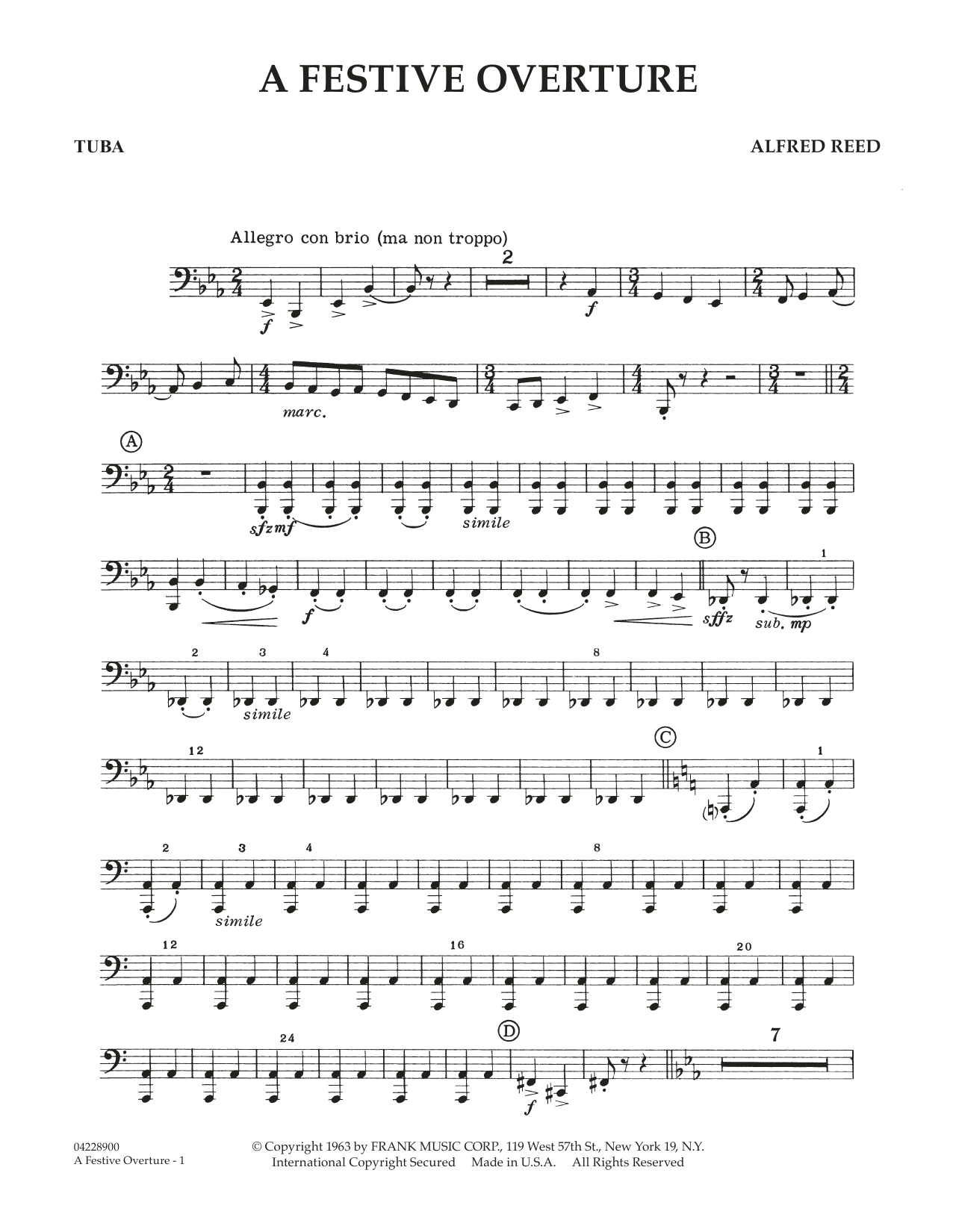A Festive Overture - Tuba