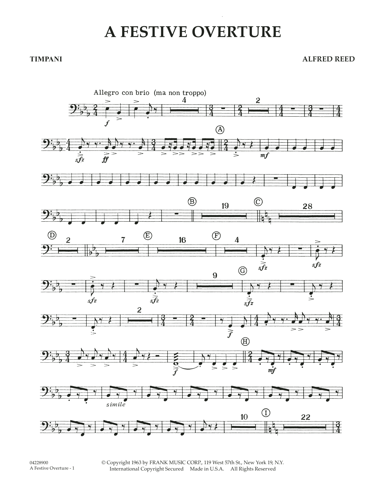 A Festive Overture - Timpani