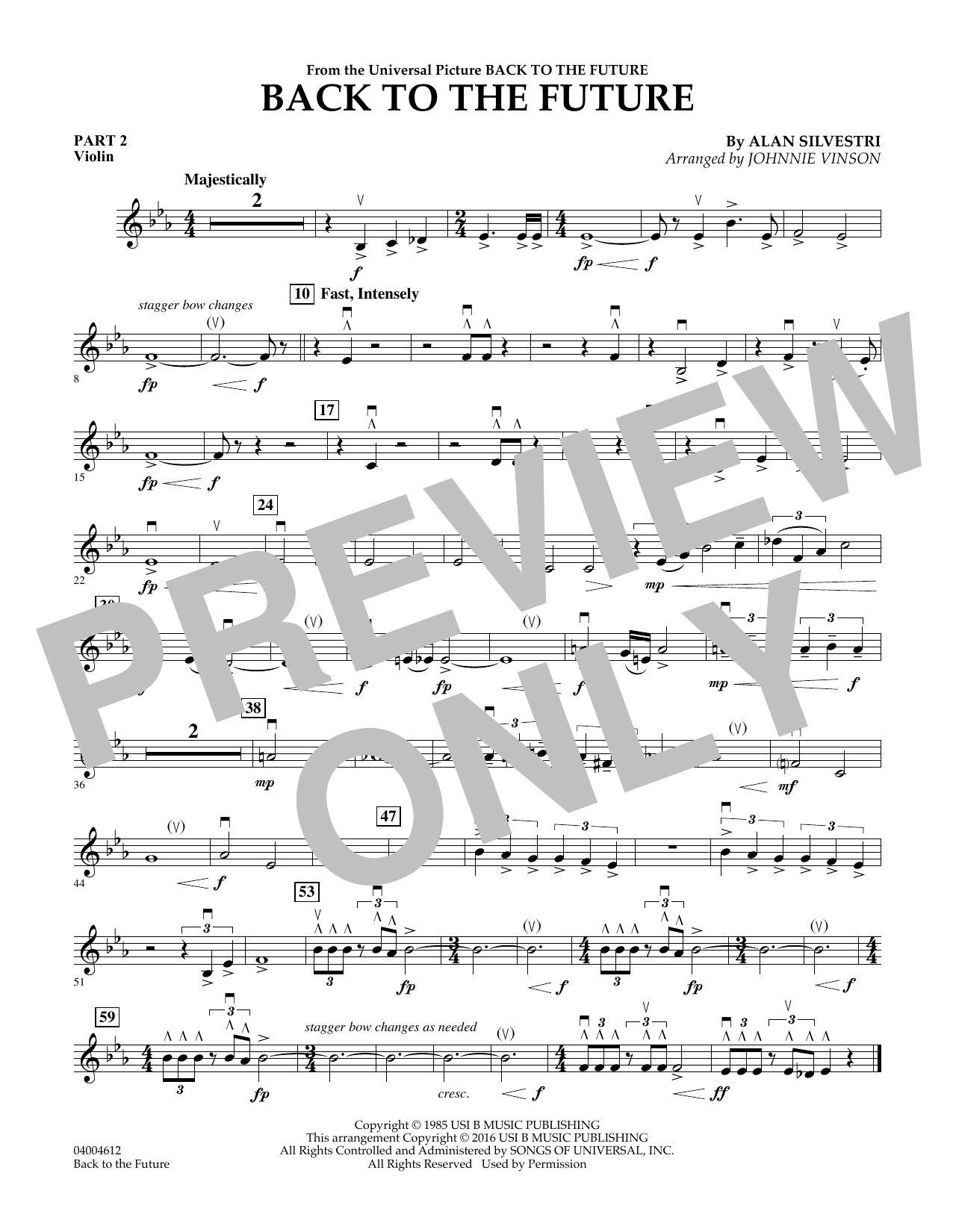 Back to the Future (Main Theme) - Pt.2 - Violin