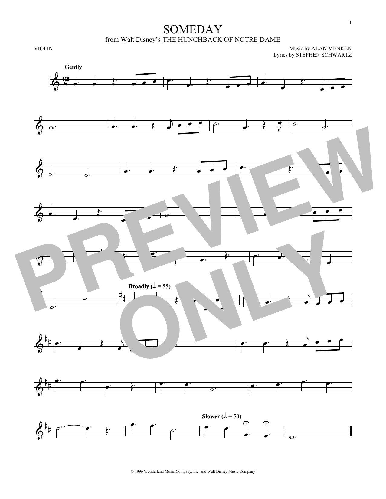 Someday (from The Hunchback Of Notre Dame)
