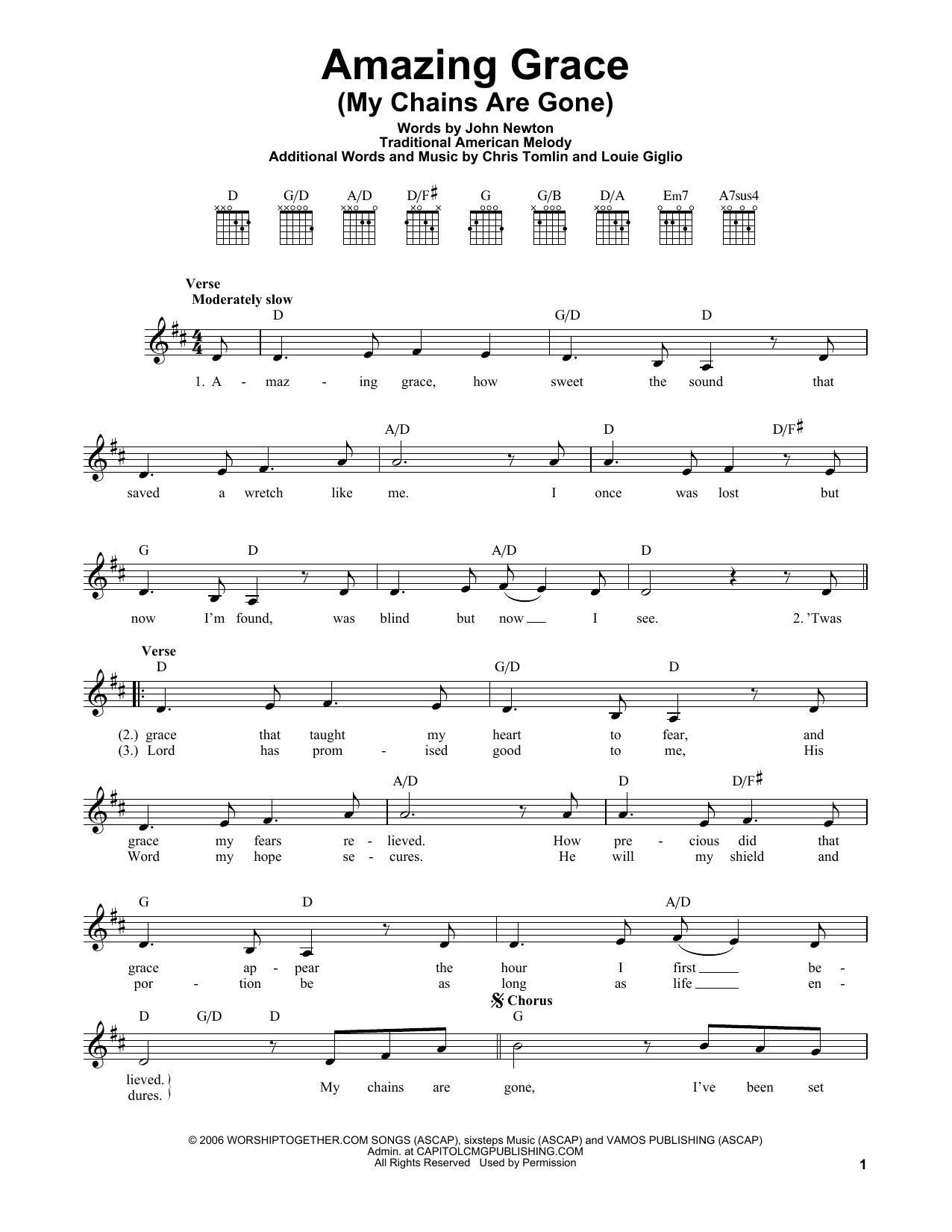 Amazing Grace (My Chains Are Gone)