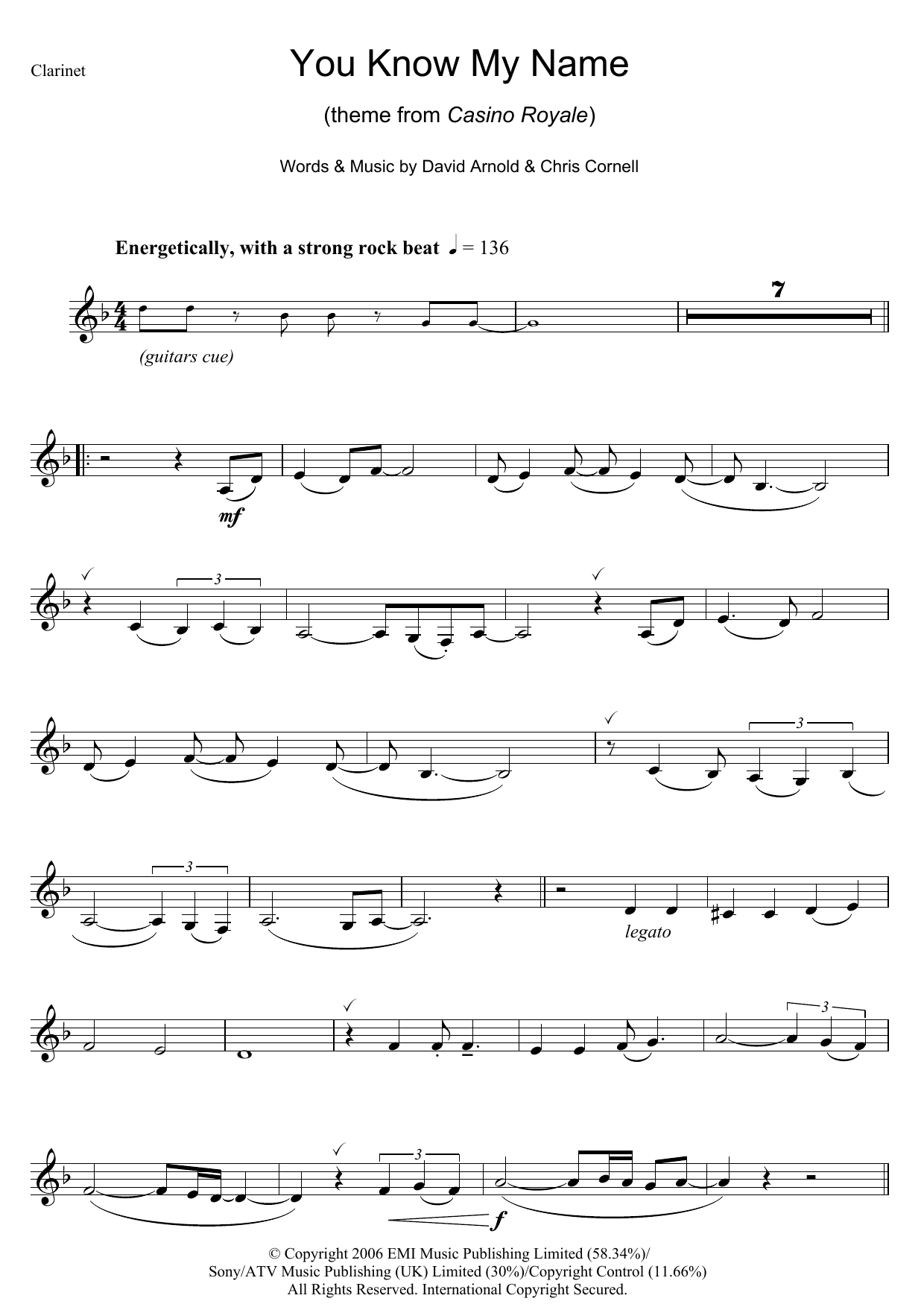 You Know My Name (theme from James Bond: Casino Royale)