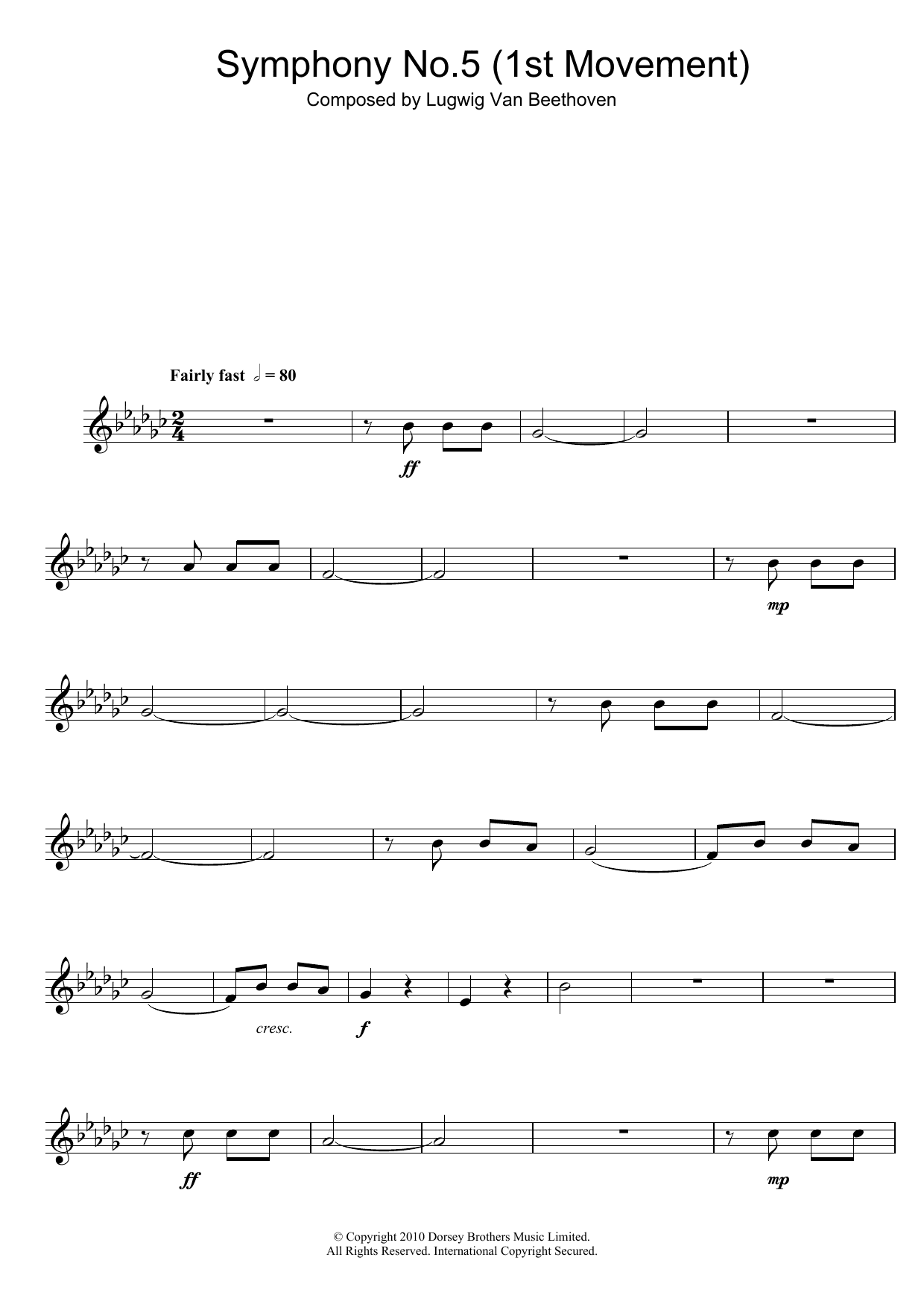 Theme From Symphony No. 5, Op. 67 (1st Movement)