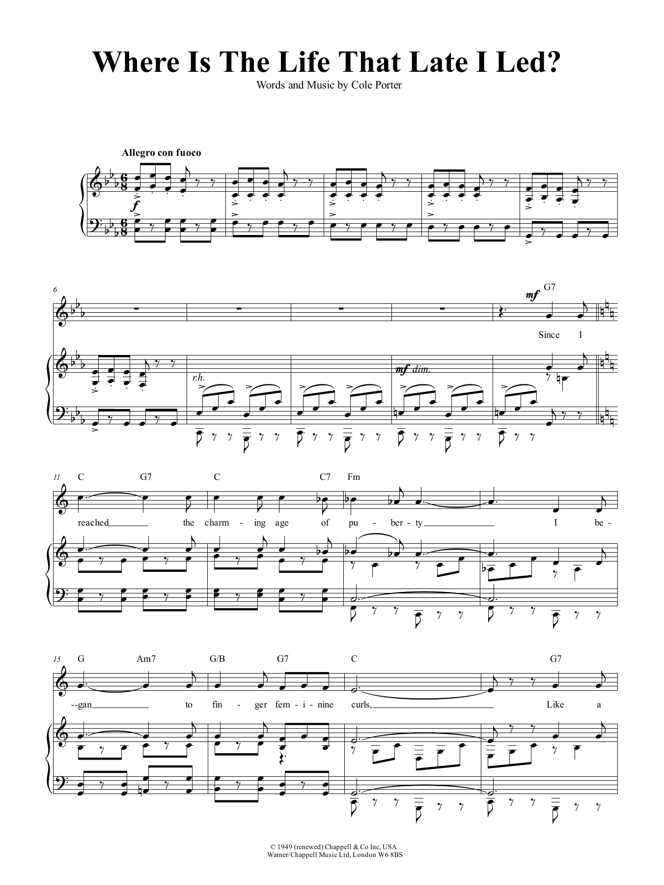 Where Is The Life That Late I Led? (from Kiss Me, Kate)