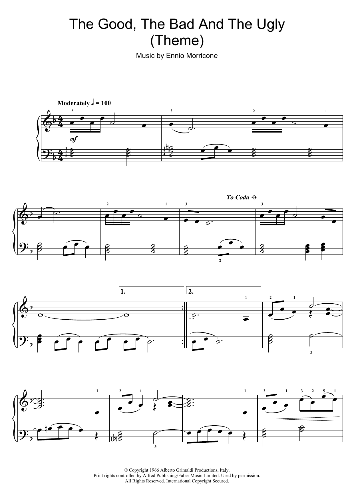 The Good, The Bad And The Ugly (Theme)