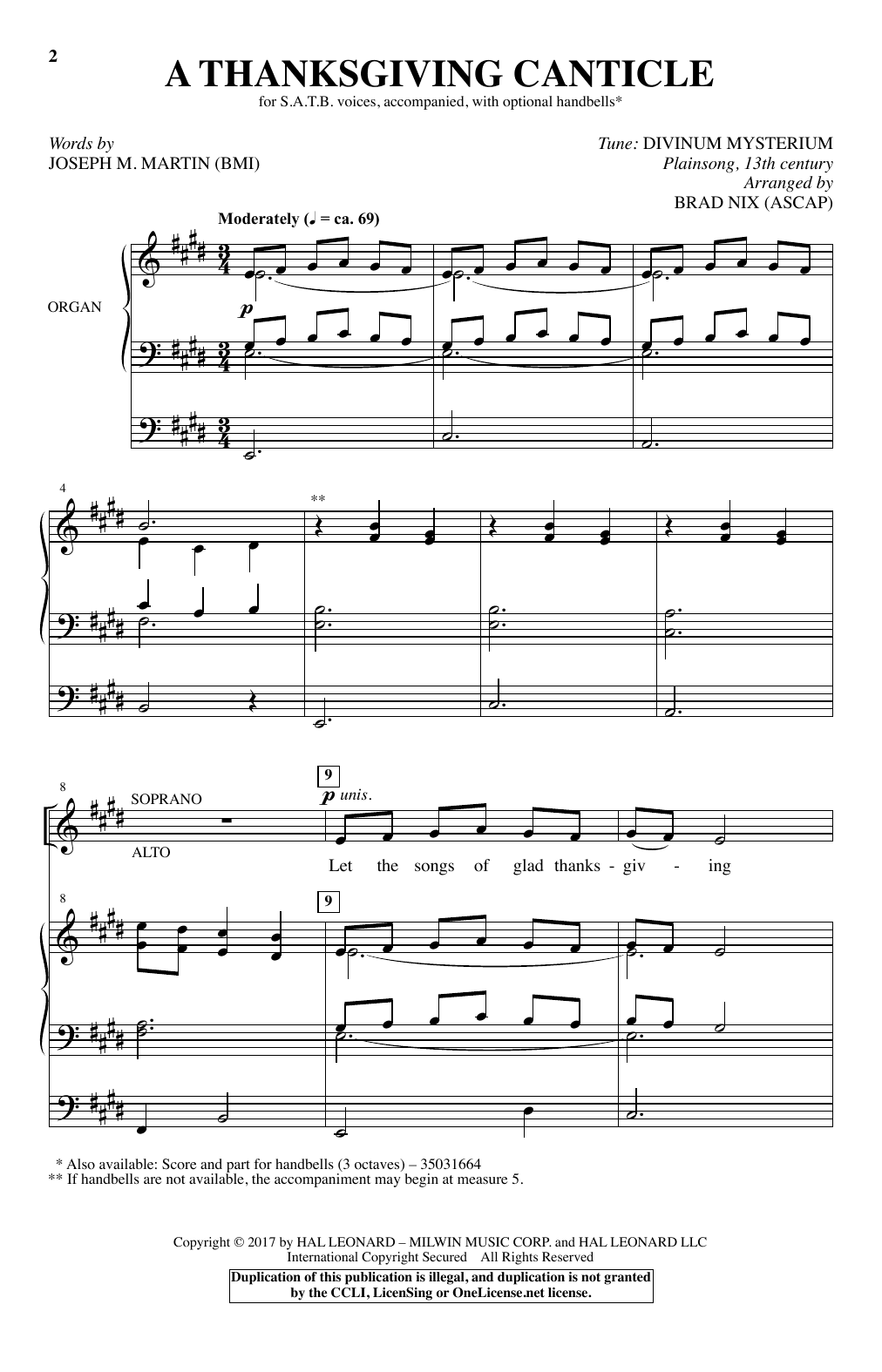 A Thanksgiving Canticle