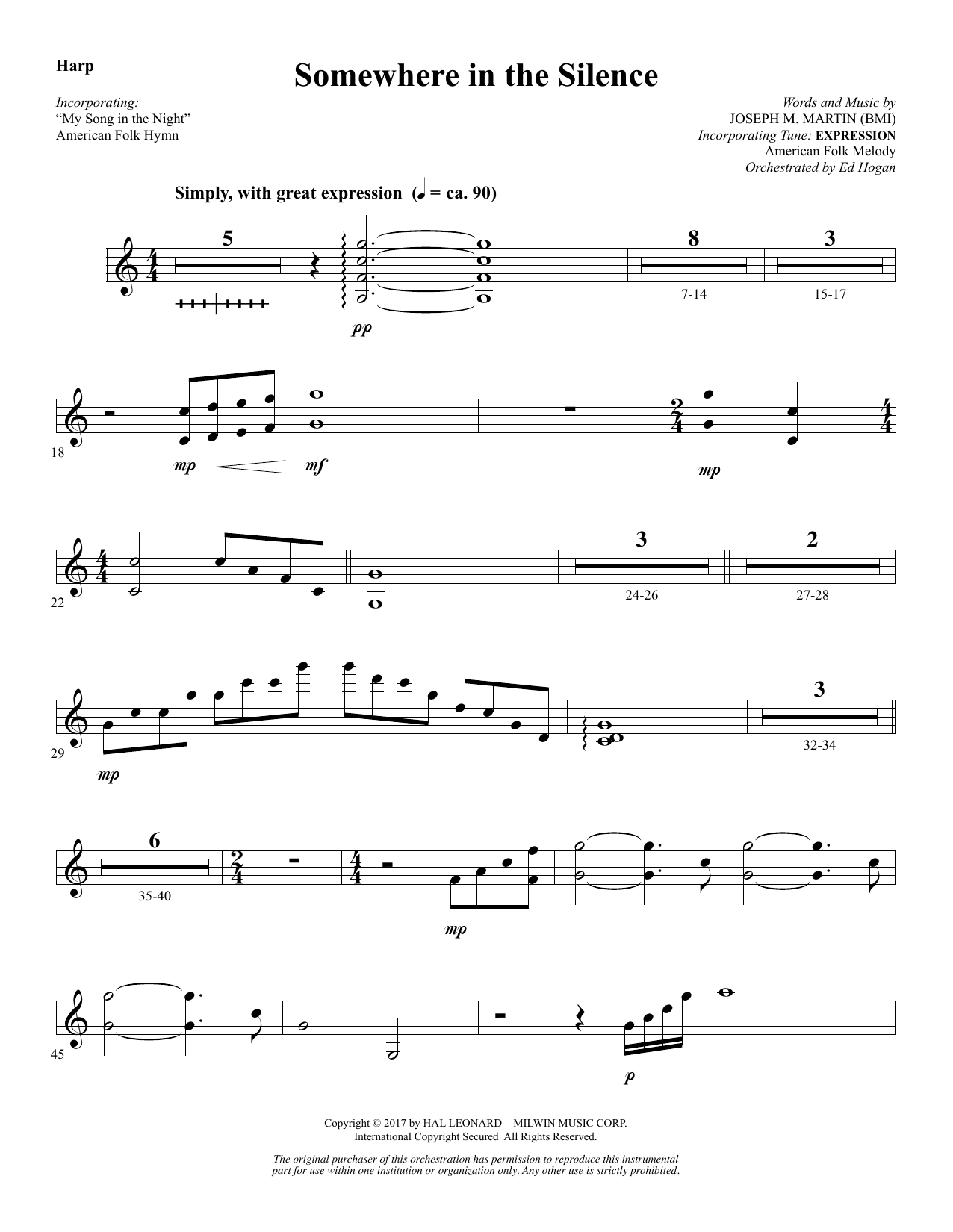 Somewhere in the Silence - Harp