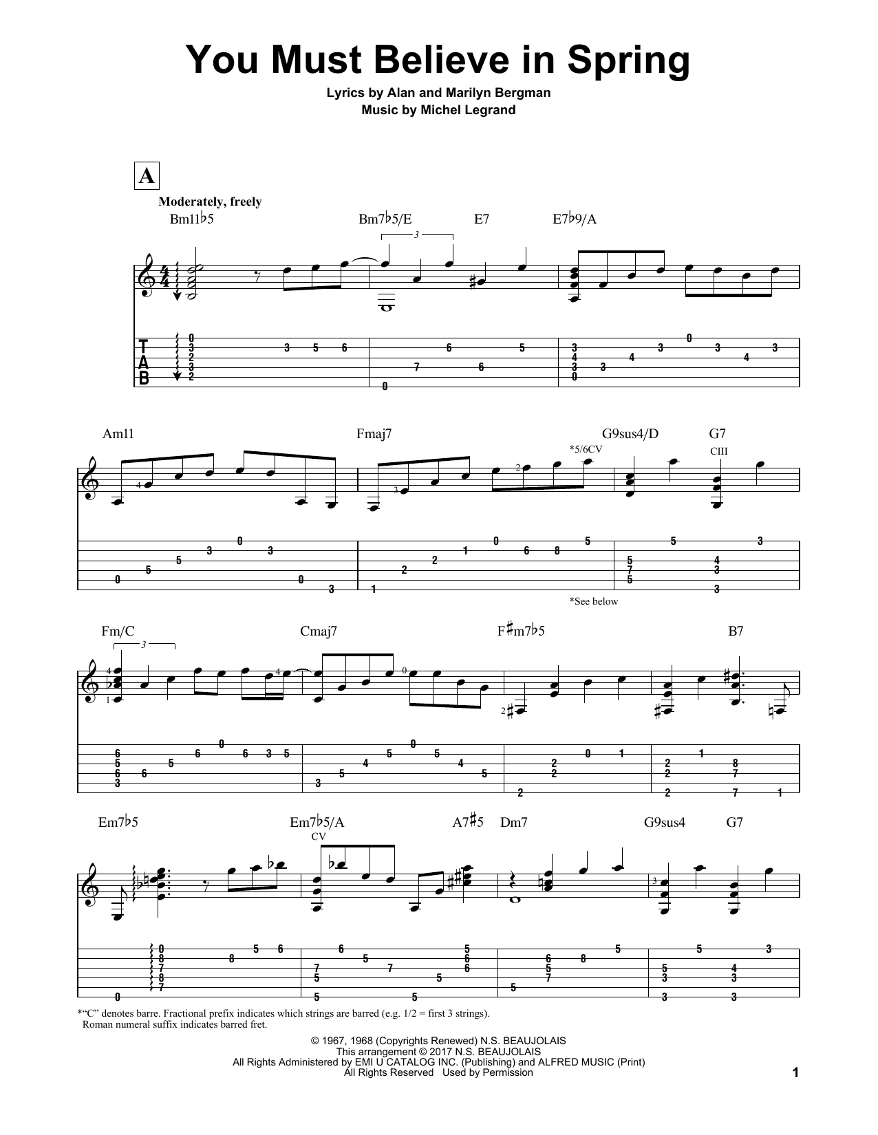 You Must Believe In Spring (arr. Matt Otten)