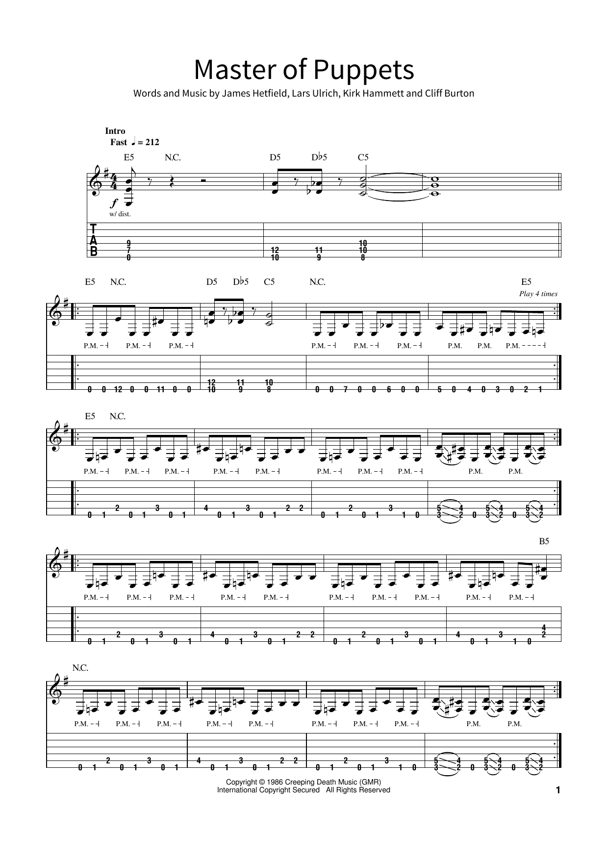 Master Of Puppets