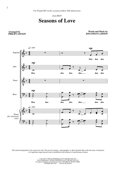 Seasons Of Love (from Rent) (arr. Philip Lawson)