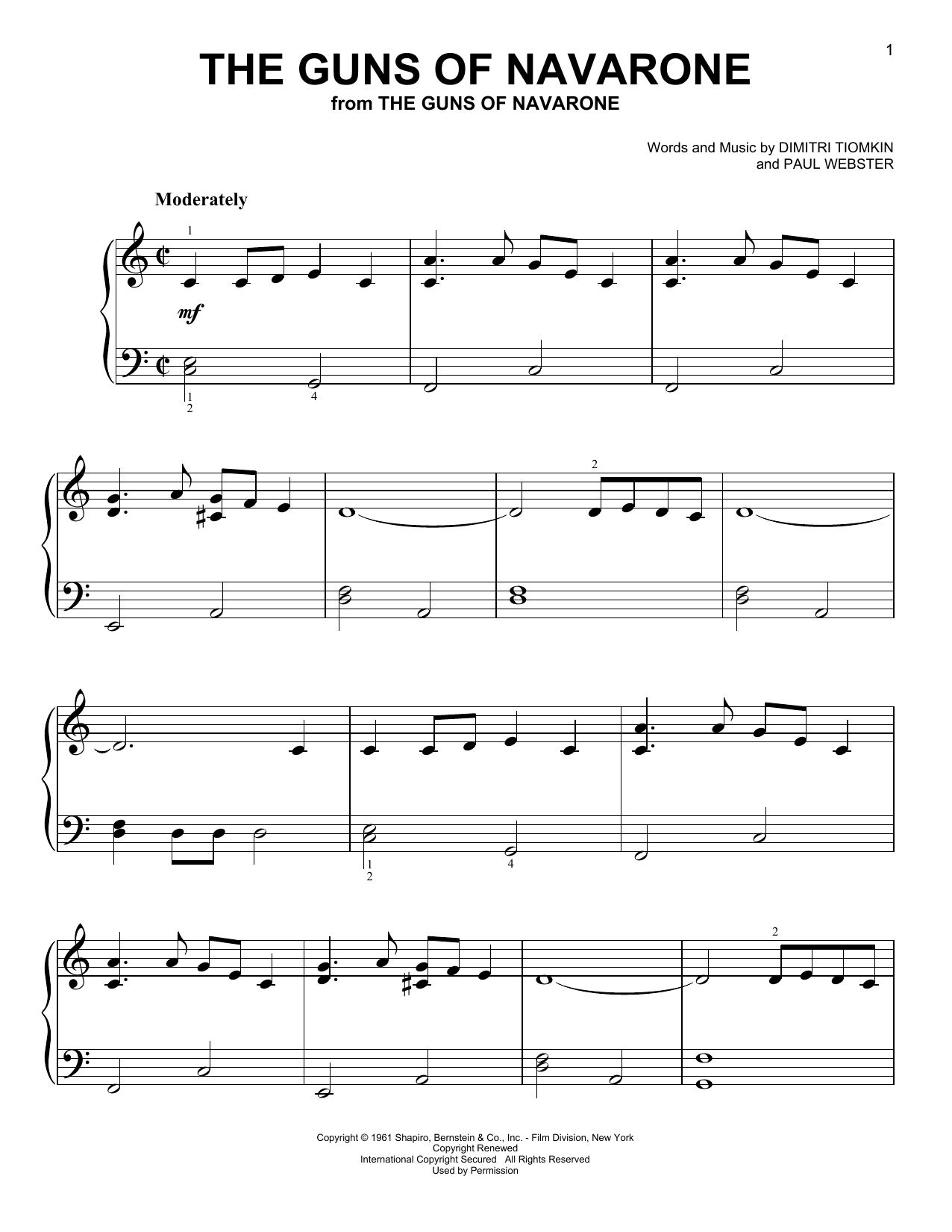 The Guns Of Navarone (from The Guns of Navarone)