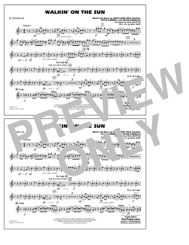 Walkin' on the Sun (arr. Paul Murtha) - Bb Tenor Sax