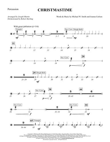 Christmastime (arr. Joseph M. Martin) - Percussion