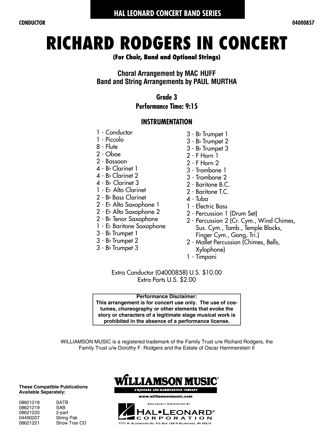 Richard Rodgers in Concert (Medley) (arr. Mac Huff, Paul Murtha)