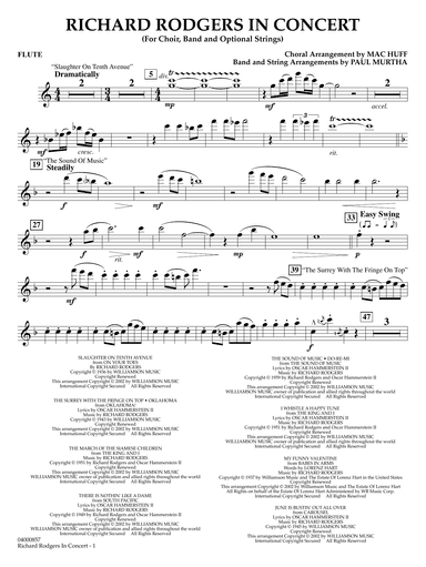 Richard Rodgers in Concert (Medley) (arr. Mac Huff, Paul Murtha) - Flute