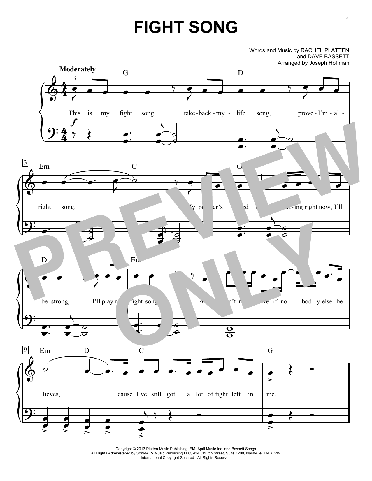 Fight Song (arr. Joseph Hoffman)