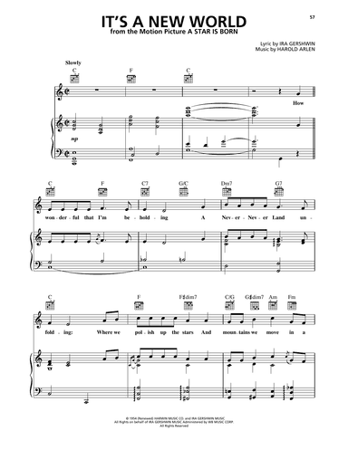 It's A New World (from A Star Is Born) (1954)