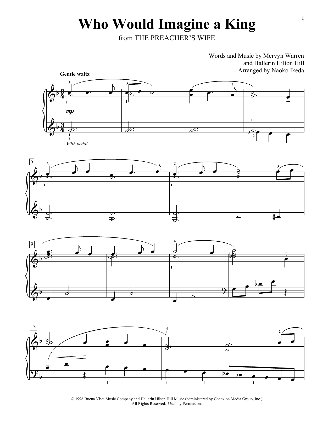Who Would Imagine A King (arr. Naoko Ikeda)