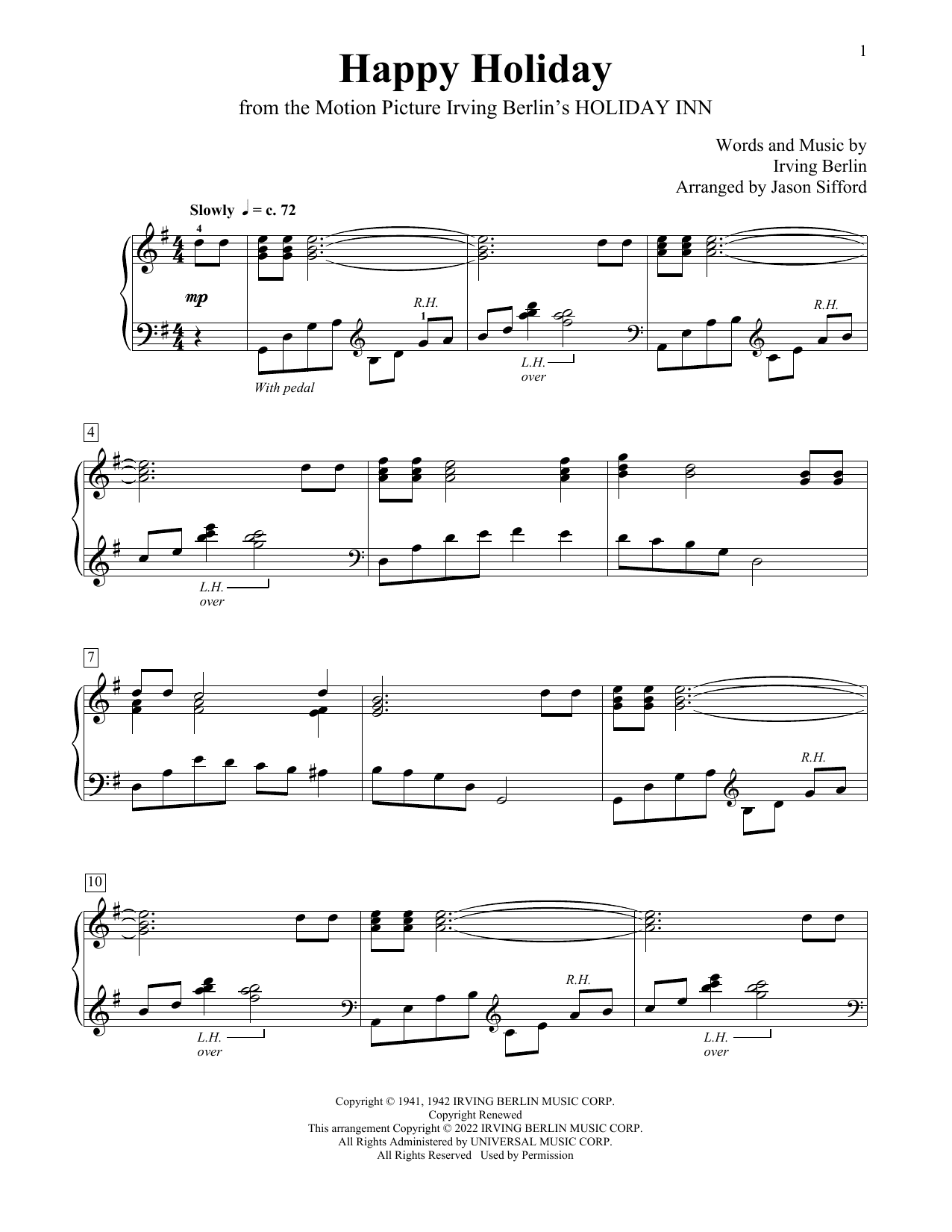 Happy Holiday (arr. Jason Sifford)
