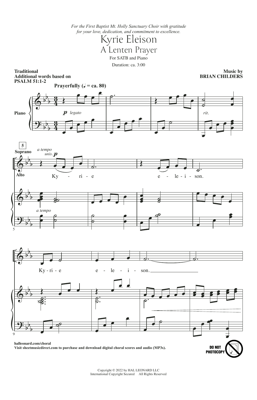 Kyrie Eleison (A Lenten Prayer)
