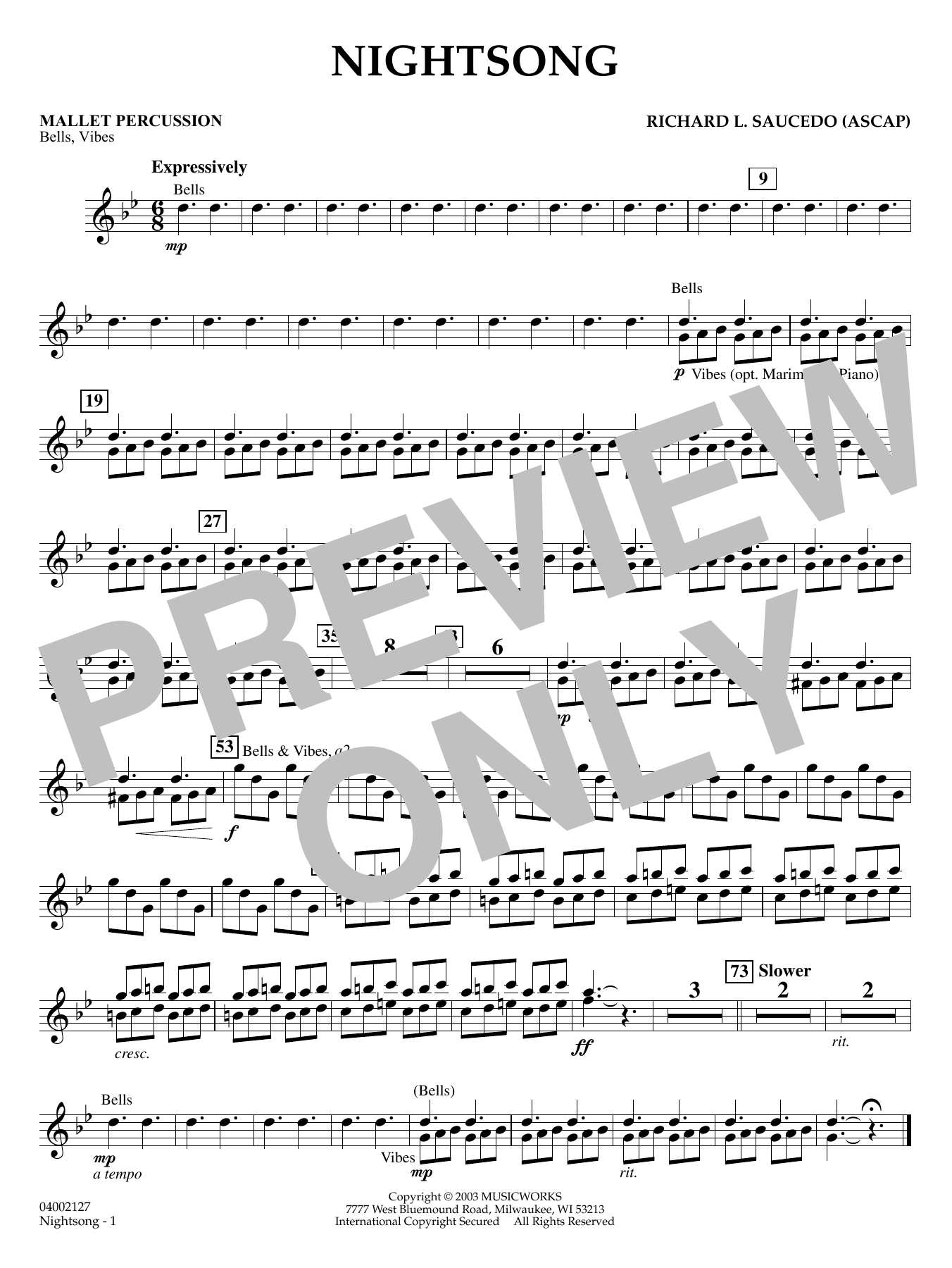Nightsong - Mallet Percussion
