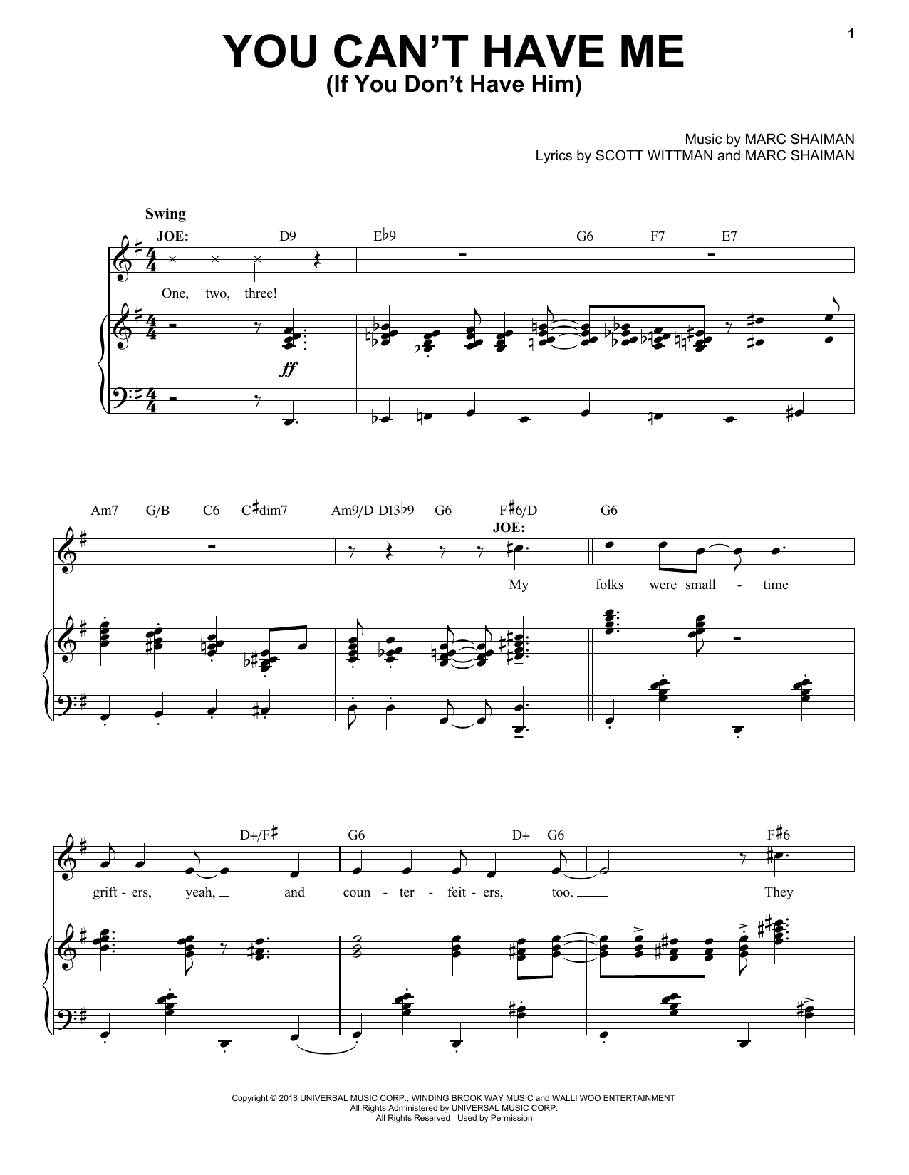 You Can't Have Me (If You Don't Have Him) (from Some Like It Hot)