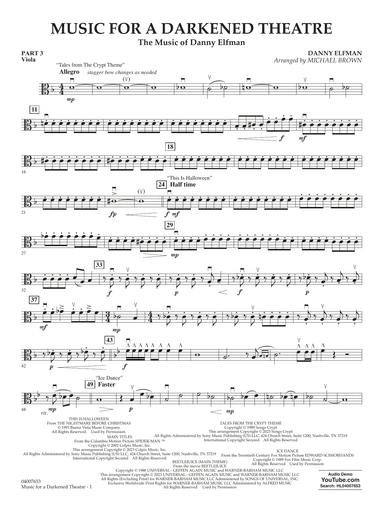 Music for a Darkened Theatre (The Music of Danny Elfman) - Pt.3 - Viola